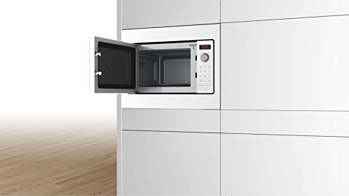 Bosch BFL523MW3 Serie 2 Einbau-Mikrowelle, 38 x 50 cm, 800 W, Drehteller 27 cm, Türanschlag Links, AutoPilot 7 7 Automatikprogramme, Reinigungsunterstützung, LED-Touchdisplay – Bild 4
