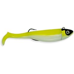 Señuelo Caster Power Cast Bass Exciter - Señuelo de cuerpo suave sin malas hierbas, 9 cm, 20 g, con gancho de empuje afilado, disponible, agua dulce o salada, regalos de pesca para hombres (paquete de 2 unidades)