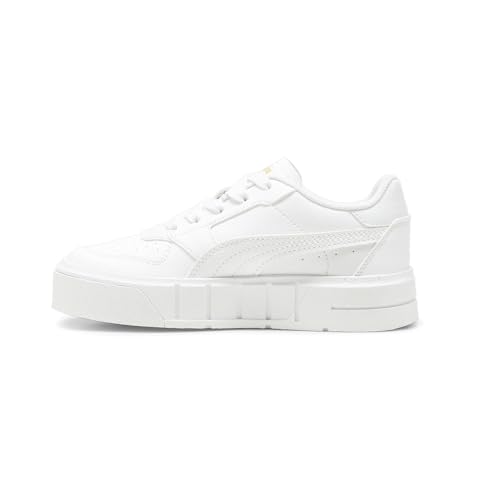 PUMA - - Cali Court LTH Schuhe für Junioren, Kolorit White/Gold, GröÃŸe: 37 EU