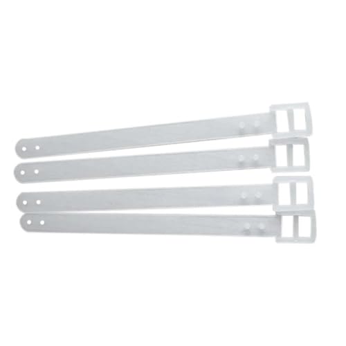 Image of 60 Pack Luggage Tag Straps Luggage Tag Loops Clear Elastic Wire Key Ring Keychain Cable for Luggage Tags Travel Essentials Cruise Essential Suitcases Airplane Flying Baggage Name ID Card