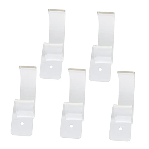 ABOOFAN 5pcs Acrylic Belt Display Stands Belt Hanger for Closet Storage Racks Belt Organizers for Home Store Wardrobe Easy to Assemble Belt Brackets