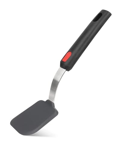 Image of Silicone Spatula Heat Resistant Flexible Rubber for Nonstick Cookware, Burger Pancake Spatula Turner Large Silicone Spatula for Cooking Kitchen Utensil (Pack of 1)