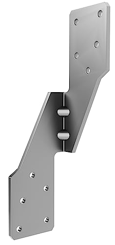 Herbert-fty Hurricane Straps H2.5A Right Tie Heavy Duty Galvanized Hurricane Tie 25ct Hurricane Straps Widely Applicable Rafter Ties can Realize Double Reinforcement or Fits for Left-Hander(25pcs)