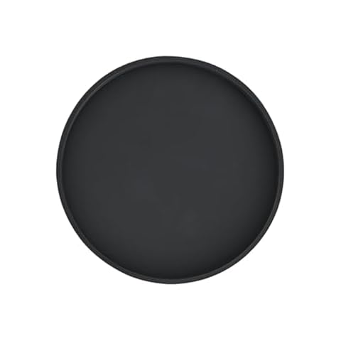 Silicone Bathroom Tray Kitchen Counter Organizer Coffee Table Decor for Candle, Perfume, Trinkets,Hand Soap (Black) Cover