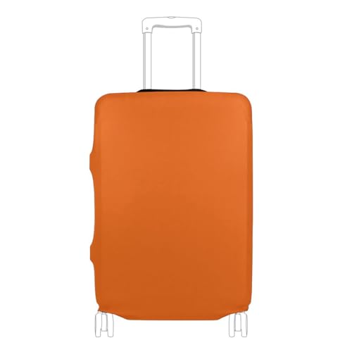 Housse élastique orange pour bagages : évitez les rayures sur votre valise classique L