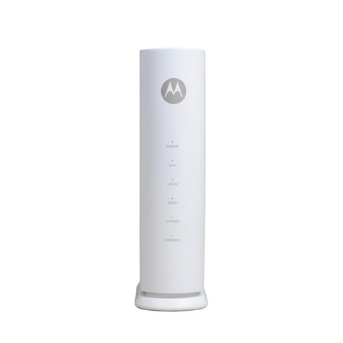 Motorola MNQ1525 WiFi 7 Router with Easy Mesh, Dual-Band 3.6 Gbps Speed, 2000 sq. ft Coverage, MotoSync+ Advanced Parental Controls, Next-Gen Security & Seamless Device Management, White, Single Pack
