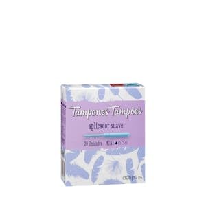 Tampones mini Deliplus con aplicador suave Caja 20 ud.