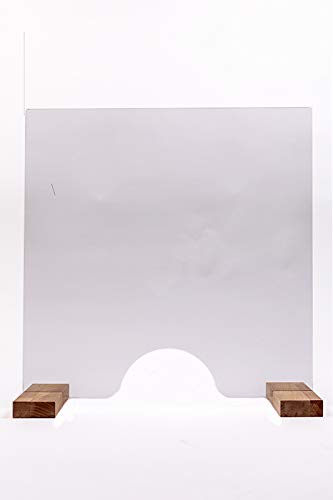 Preisvergleich Produktbild Hermes24 Spuckschutz flexibel Antibakteriell als Virenschutz Thekenaufsatz Mehr Schutz gegen Viren Plexiglas, Acryl-Glas Hustenschutz und Hygieneschutz