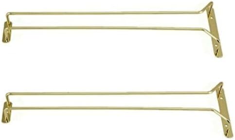 Miniatura 2 de Juego de 2 a 16 pulgadas de largo, estante para colgar copas de vino, estante para colgar copas de vino, estante de alambre para copas de vino,