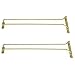 Great Credentials 16-Inch Long, Wine Glass Hanging Rack, Wire Wine Glass Stemware Hanger,Under Cabinet, Brass Finish (Brass)