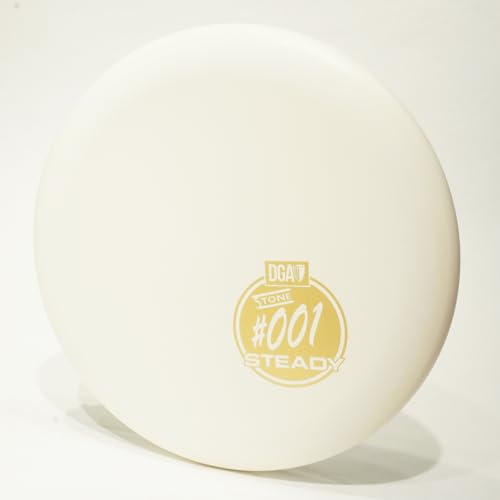 DGA Stone Steady Disc Golf Putter & Approach Disc, Pick Color/Weight [Stamp & Exact Color May Vary] White 167-169 Grams