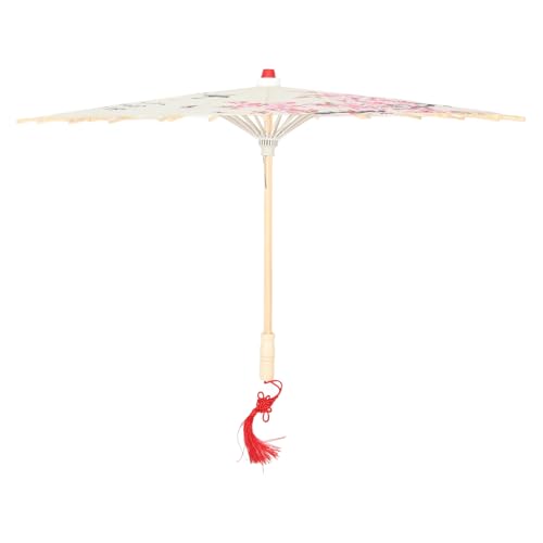 Paraguas tradicional chino de papel decorativo con mango cómodo para pasarelas de moda 2