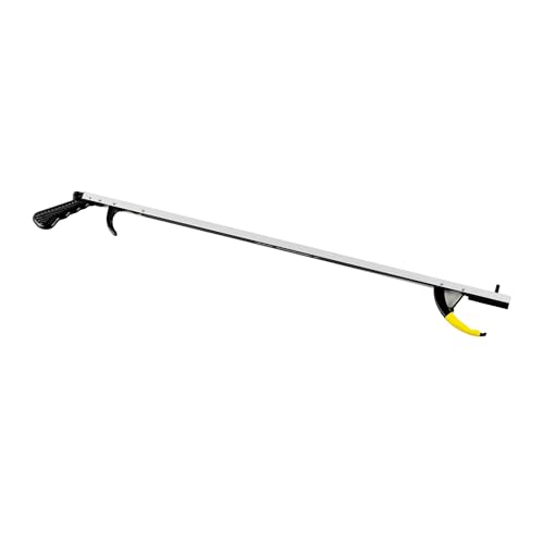 cubii health reacher, standard 32", grabber reacher tool, lightweight trash picker grabber & garden nabber, handy aluminum picker up tool & reaching claw,reaching assist & dressing tool, each