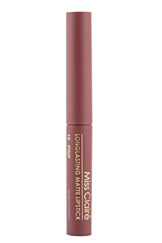 Image of Miss Claire Longlasting Matte Lipstick, Pink 16, 2 g