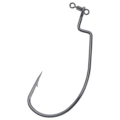 Hameçons pivotants EWG Dr.Fish pour leurre souple et pêche du bar en eau douce x30