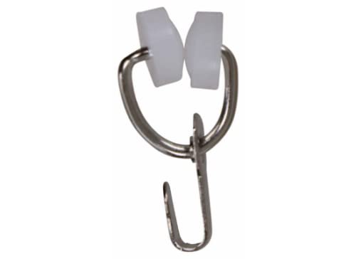 Replacement for RV Designer A109 2-WHEEL CURTAIN CARRIER WITH HOOK 14-PK