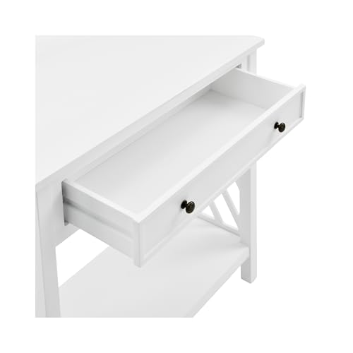 Alaterre Furniture Coventry Wood Console Table, White, 32” x 14” x 32” by Alaterre Furniture - Used condition - Image 7