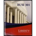 Spiral-bound Business Law, BUSI 301 - Liberty University Book