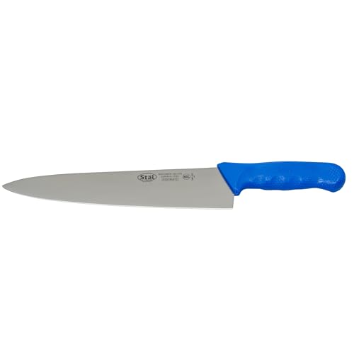 Winco 10" Commercial-Grade Chef's Knife with German Steel Blade, Blue