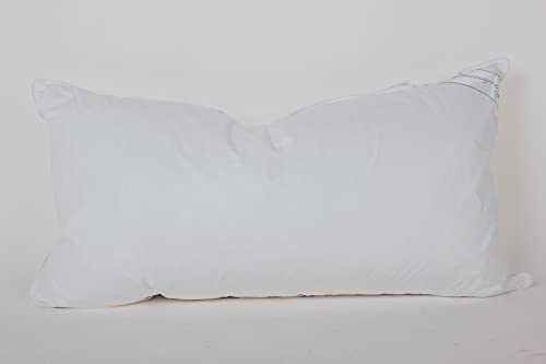 Eastwarmth King Size Gänsedaunen Federn Hotel Collection Bettkissen zum Schlafen für Rücken, Bauch oder Seitenschläfer, Weiß, King Size One Pillow