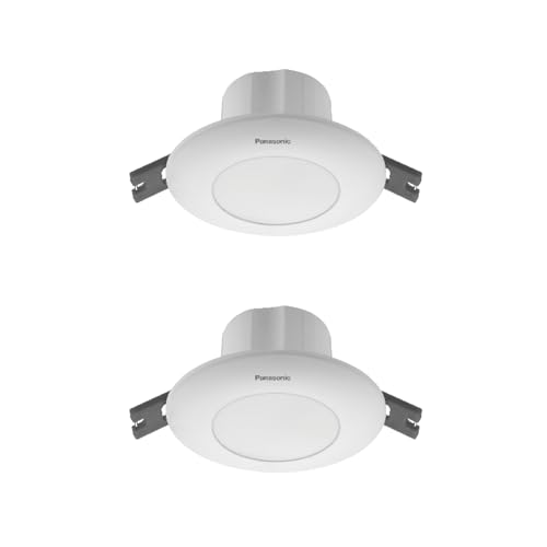 Image of Panasonic 3W LED Deep Junction Box Downlight | 3 Watt Ceiling Light | Cutout - 46mm (Round, Cool White, Pack - 2)