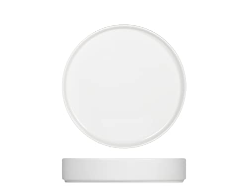 H&H Norway Set 6 Piatti Fondi in Porcellana, Bianca, 19,5cm