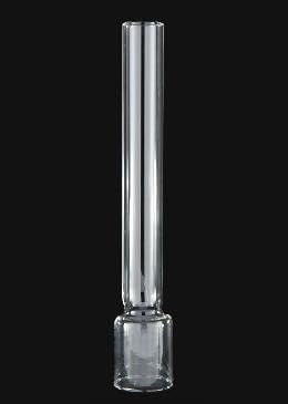 Image of B&P Lamp 1 7 /16 inch Inch by 9 Inch Kosmos #8 Style Clear Glass Lamp Chimney for Vintage and Antique Style Lighting