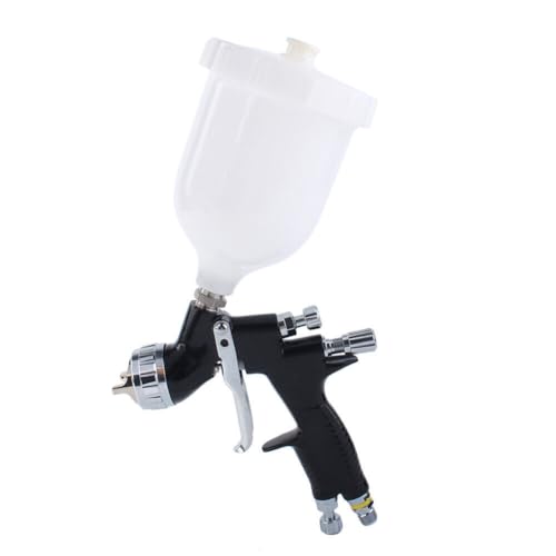 スプレーガン 塗装 重力式エアースプレーガン 1.3mmノズル HVLPスプレーガン 自動車補修専用スプレーガン ペイント(600mlカップ付セット)