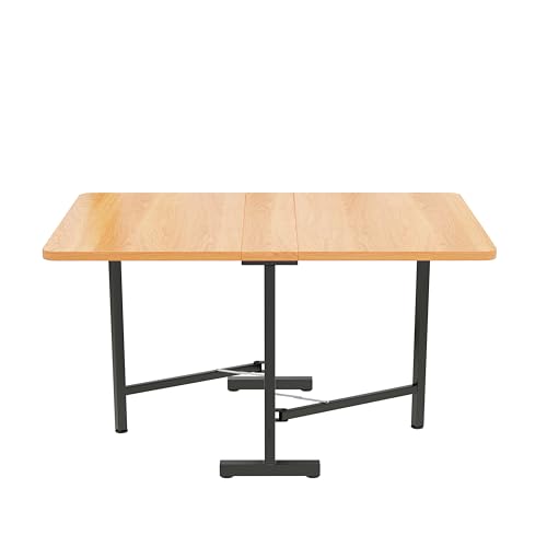 Table à manger pliable et extensible gain de place avec support haute résistance