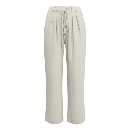 Pantalones de descanso para mujer con cintura elástica cómodos y ligeros 6