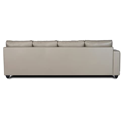 Image of Wakefit Sofa Set | 3 Year Warranty | Sofa 3 Seater, 3 Seater Sofa for Living Room, Wooden Sofa Set, 4 Seater + Right Aligned, Sofa for Living Room - Napper(Jindal : Cappuccino)