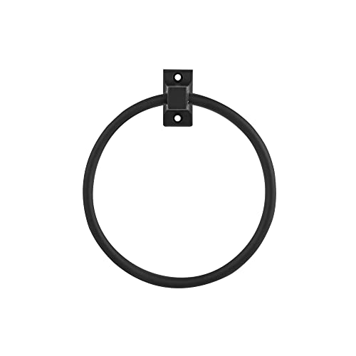 Image of Design House Millbridge Towel Ring in Matte Black