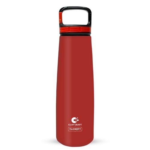 Image of CLAY CRAFT VACBOTT Harriet Swag Double Walled|18 Hours Hot and 24 Hours Cold Water Bottle Vacuum Insulated Flask|Thrmosteel Bottle|1000ML, Water Bottle|BPA-Free|BIS Certified|1Year Limited Warranty