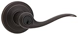 Kwikset 740TNL-S Tustin Keyed Entry Door Leverset with Smart Key from The Signature Series - Venetian Bronze