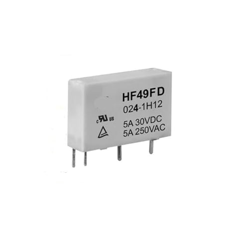 Relé electromecánico HF49FD 024-1H12 conmutador industrial 24V 5A de 4 terminales