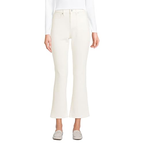 Lands' End Women's High Rise Corduroy Kick Crop Pants