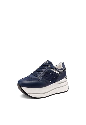 Baskets platform femme Queen Helena X34-47 chaussure tendance semelle épaisse