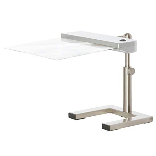 Lupa de sobremesa, lámpara de Lupa de página Completa, Soporte Grande para Manos Libres, ayudas de Lectura para reparación, Manualidades, Soldadura, Costura, lupas