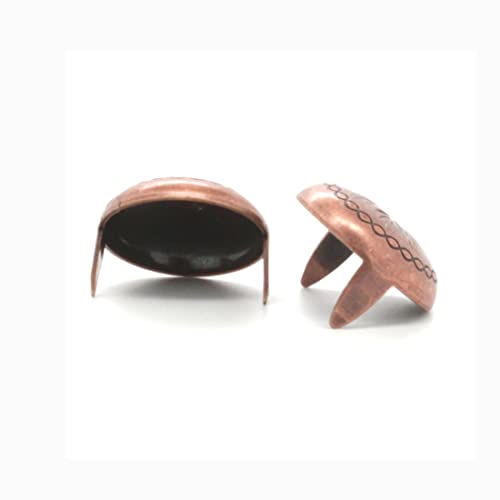 Sunburst Nail Head Antique Copper 1/2" Dia. Spots 100 pk NH20345-10 miniatura 2