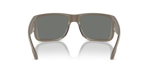 Native Man Sunglasses Matte Desert Tan Frame, Grey Polarized Lenses, 58MM4