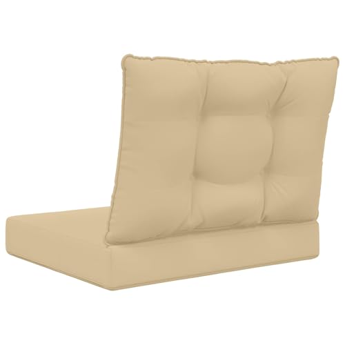 Coussin de canapé d'extérieur beige résistant aux taches et stable
