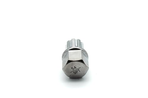 Image of TEMO 54 /9Pt Wheel Lock Lugnut Anti-Theft Lug Nut Screw Removal Key Socket S3057 for Vw Audi