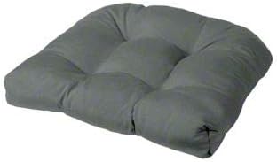 Cushion Source Tufted Chair Cushion | Rounded Back Corners | 21" x 19" x 4" Seat Cushion | No Ties | Indoor/Outdoor | Multiple Sunbrella Fabric Options Available (Sunbrella Charcoal)