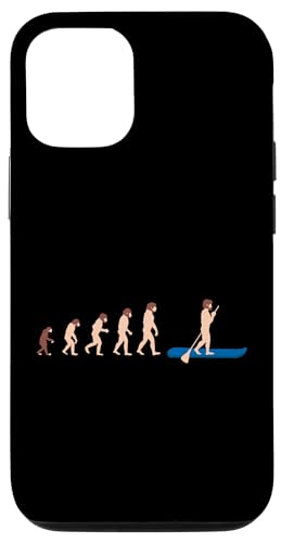 Theory Of Evolution SUP Stand Up Paddler Divertido Carcasa para iPhone 12/12 Pro