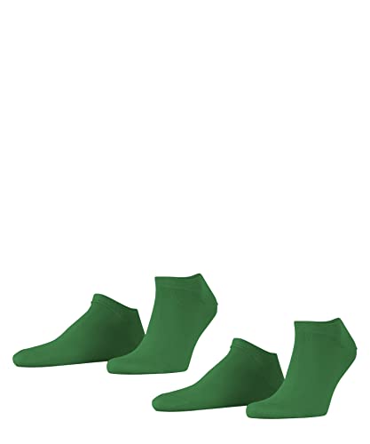 ESPRIT Basic Uni 2-Pack socquettes homme coton biologique durable blanc noir plus de couleurs chaussettes basses courtes fines été sans motif lot de 2 paires, 43-46, Vert (Grass Green 7290)