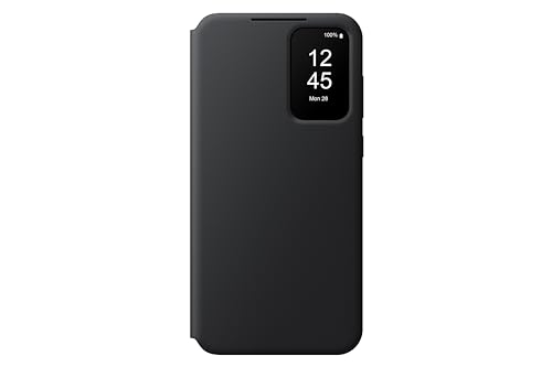 Samsung Smart View Wallet Smartphone Case EF-ZA356 für das Galaxy A35 5G, Handyhülle, Kartenfach, Sichtfenster, Black