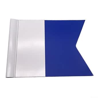 Drapeau De Plongée Sous-marine 29x22 Cm – PVC Imperméable, Haute Visibilité, Avec Prise Mât – Pour Bateau, Bouée, Snorkeling