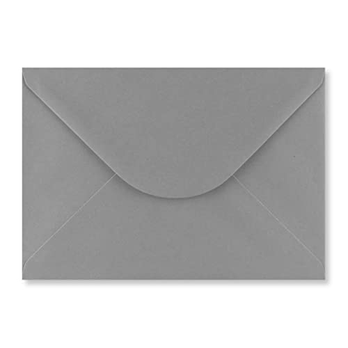 5" x 7" (133x184mm) Coloured Envelopes for Greeting Cards Wedding Invitations & Crafts Pack of 10 (Dark Grey)