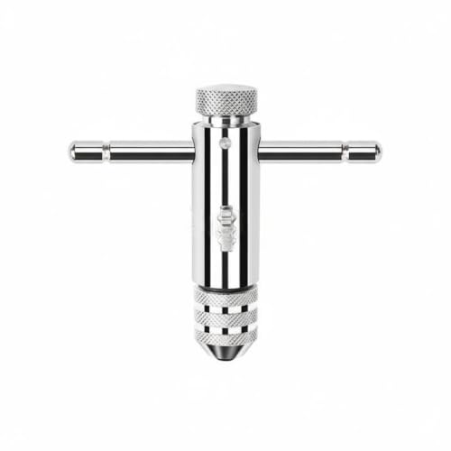 Image of Bffcnl Ratchet Tap Wrench Anti-Slip Knurled Grip Manual Ratcheting Tool Single-Hand Manual Tool for Mechanics, Workshop, Garage, M3-M8 Ratchet Tap Wrench