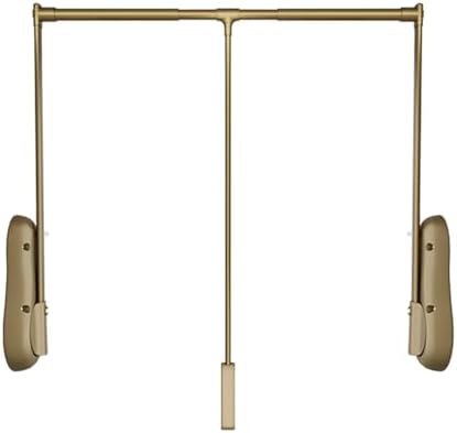 Adjustable Pull-Down Closet Rod with Easy-Grab Ring, 850-1150mm, Multi-Position Space Saver for Easy Access and Organization, Ideal for Home Storage Solutions